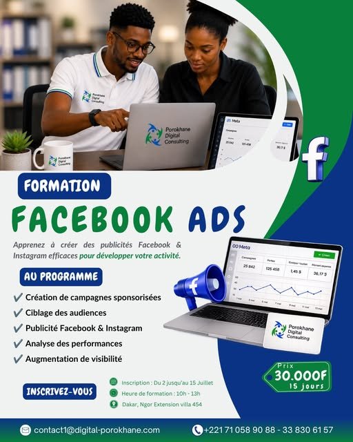 Formation Facebook Ads Dakar
