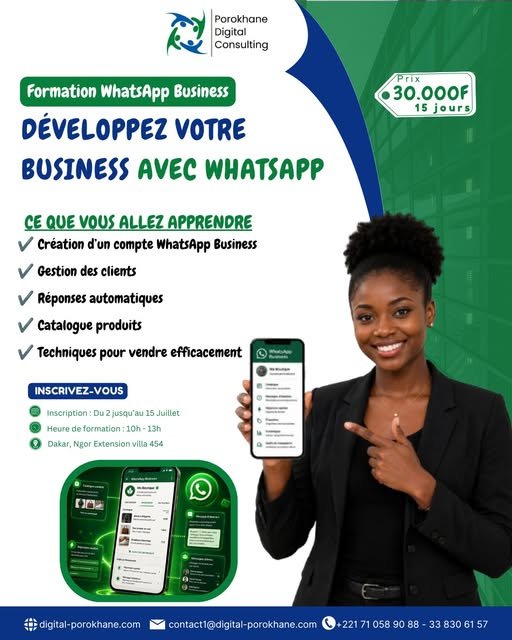 Formation WhatsApp Business Dakar